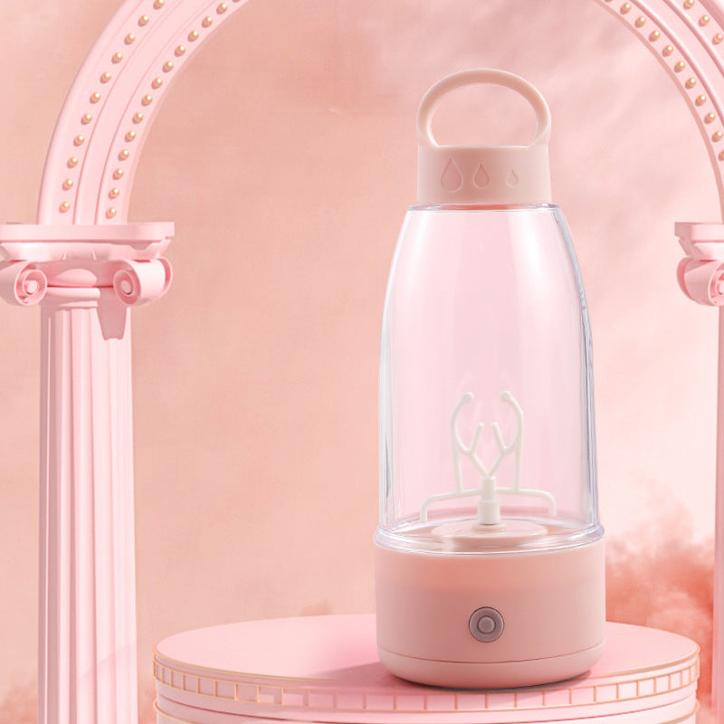 Bouteille shaker électrique automatique au design élégant pour smoothies, gourde de sport portable avec chargement USB, accessoire de cuisine