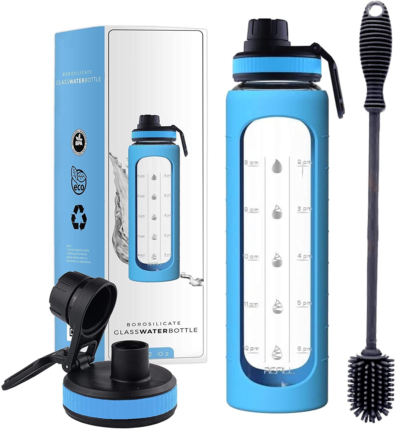 Bouteille d'eau de sport portable avec grande capacité, accessoires de cuisine