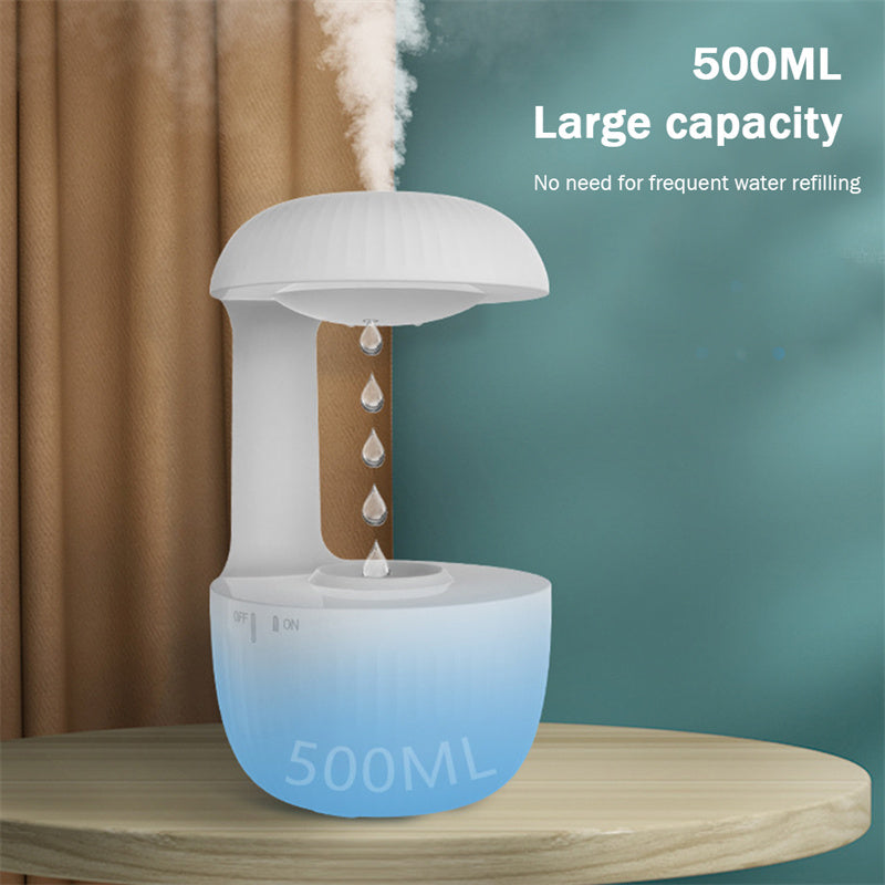 Humidificateur d'air antigravité, humidificateur à contre-courant silencieux, gouttelettes d'eau en lévitation, brumisateur rafraîchissant, soulage la fatigue