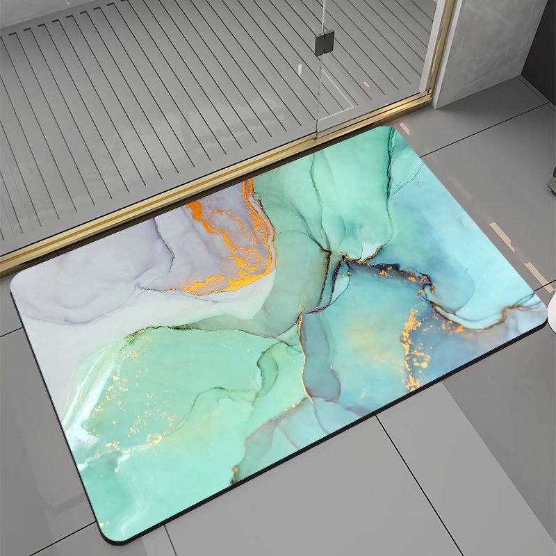 Coussin absorbant antidérapant en boue de diatomées pour salle de bain