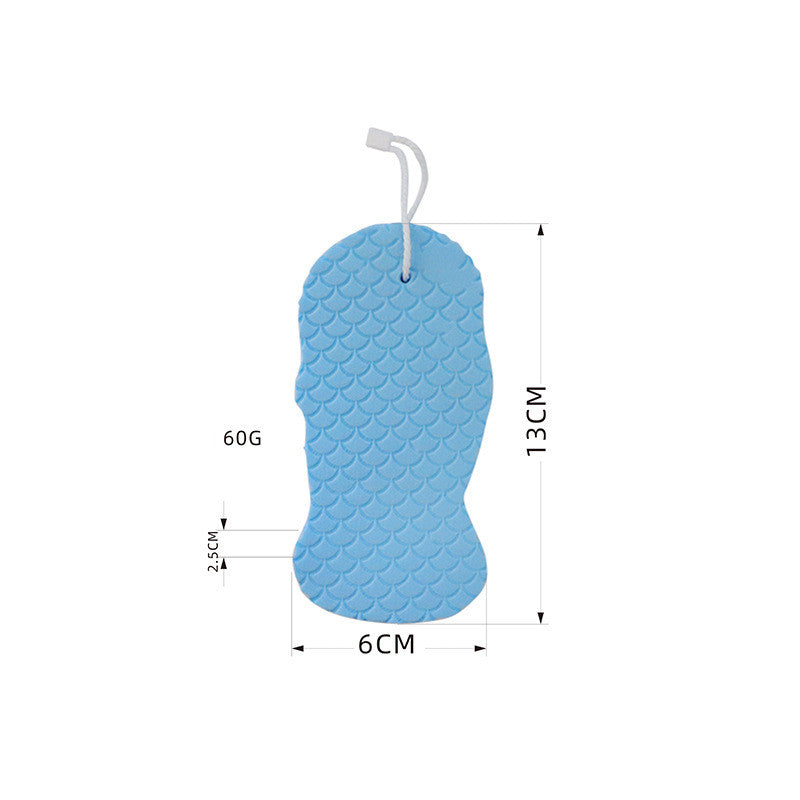 Éponge de massage 3D à motif écailles de poisson, boule de bain tridimensionnelle