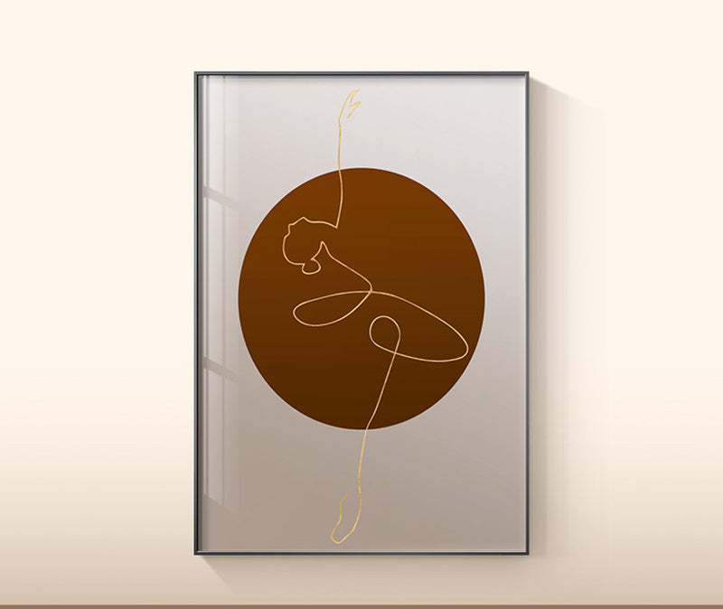 Tableau sur toile représentant une feuille de plante
