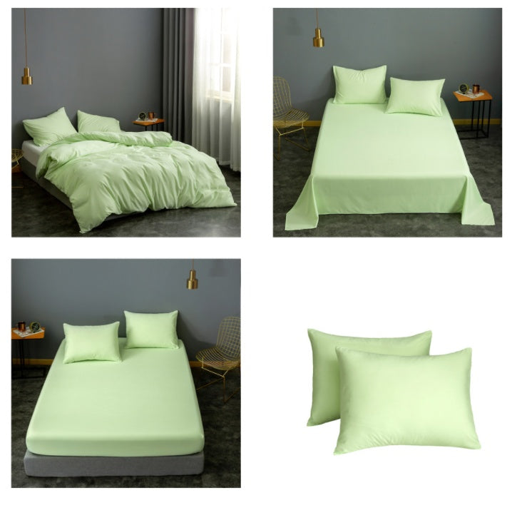 Housse de couette unie brossée, produit unique en textile de maison tendance