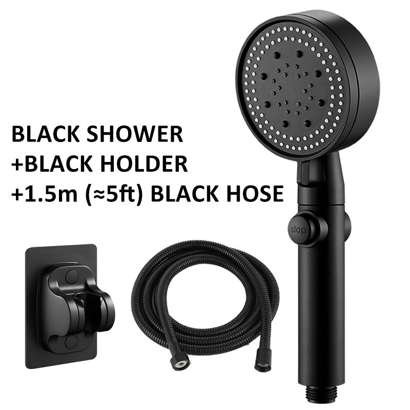 Pommeau de douche à pression élevée avec grand débit.