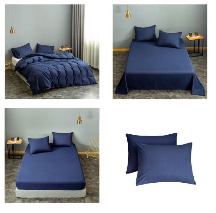 Housse de couette unie brossée, produit unique en textile de maison tendance