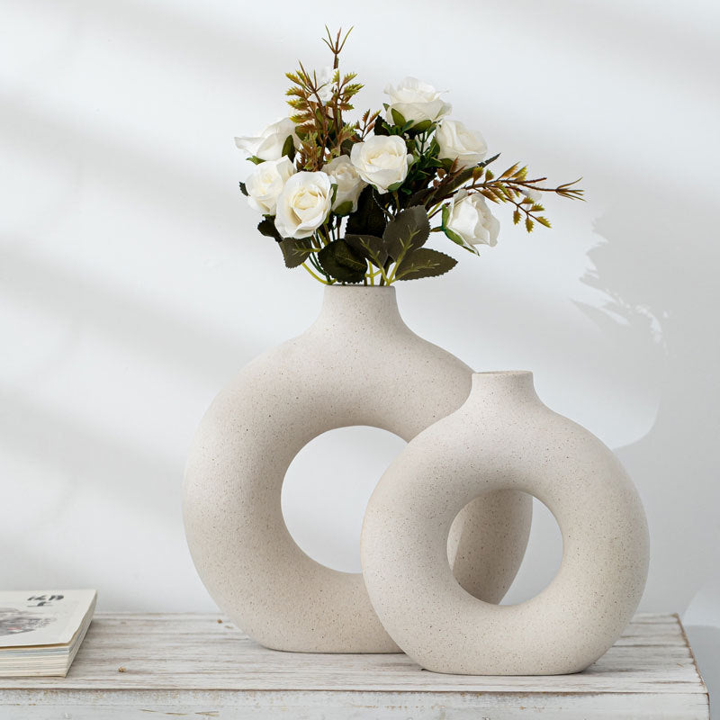 Nouveau vase à biscuits avec particules givrées, dispositif de composition florale