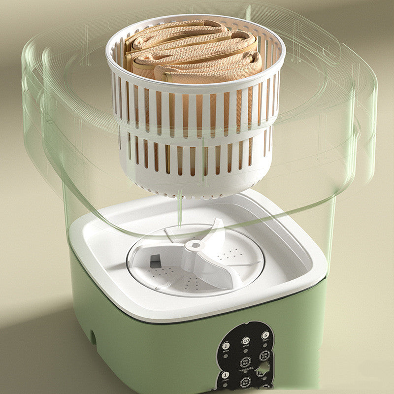 Mini machine à laver pliable et portable pour chaussettes, sous-vêtements et culottes. Grande capacité. 3 modèles avec essorage.