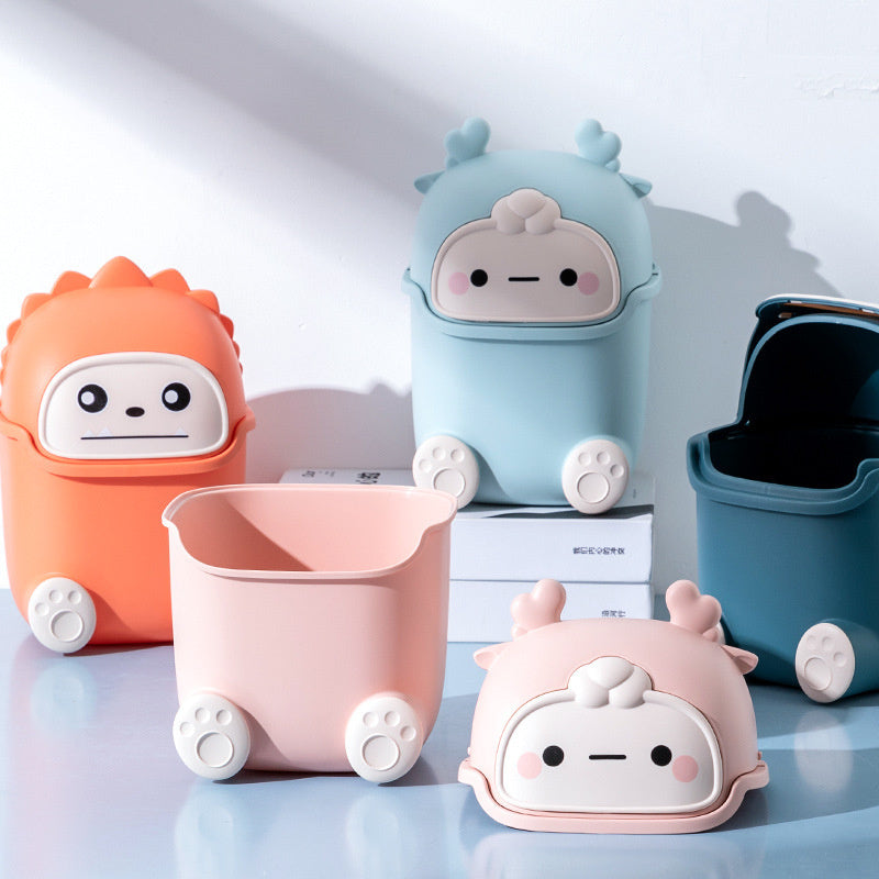 Poubelle de bureau à couvercle rabattable : organisation et rangement créatifs