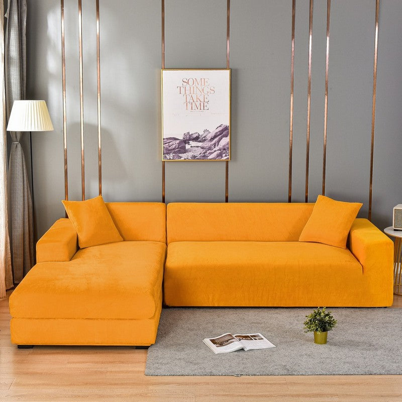 Housse de canapé une pièce douce en tissu d'ameublement