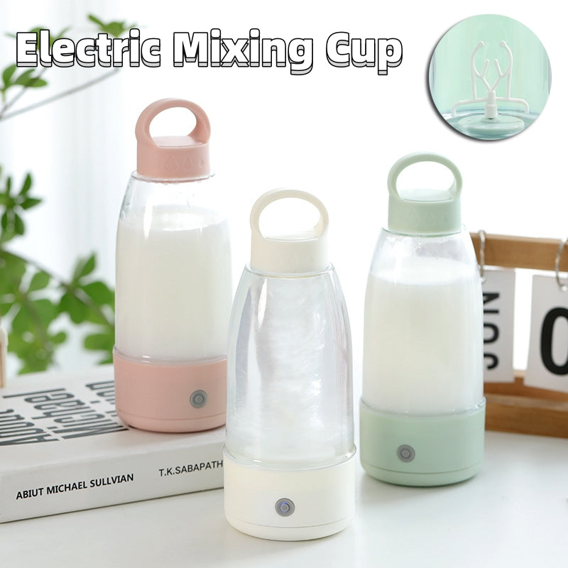 Bouteille shaker électrique automatique au design élégant pour smoothies, gourde de sport portable avec chargement USB, accessoire de cuisine