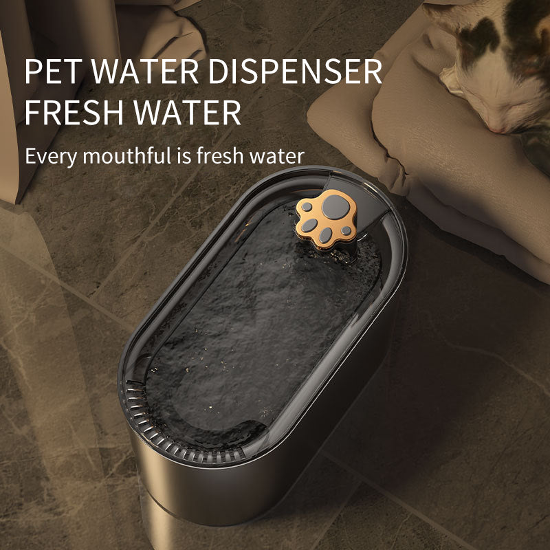 Fontaine à eau automatique 3L pour chats et chiens, avec filtre et lumière LED. Distributeur d'eau ultra-silencieux.