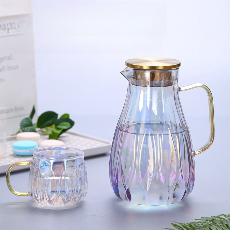 Ensemble de casseroles colorées transparentes résistantes aux hautes températures pour usage domestique