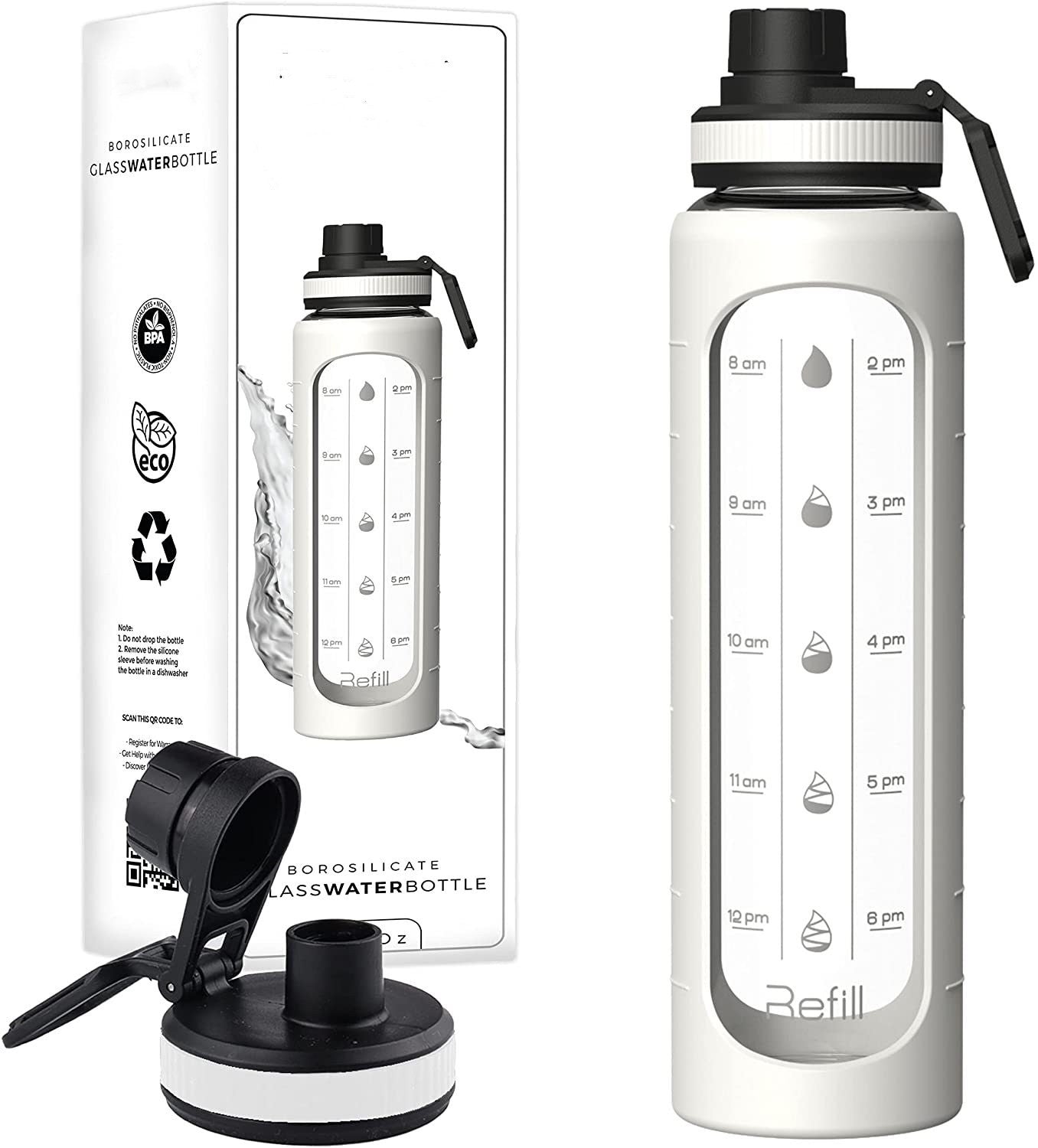 Bouteille d'eau de sport portable avec grande capacité, accessoires de cuisine