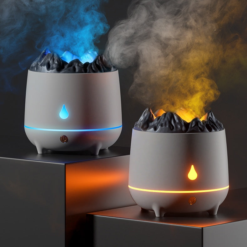 Nouvel humidificateur Volcano, machine d'aromathérapie Flaming Mountain, diffuseur Volcano, brume d'intérieur, volume créatif