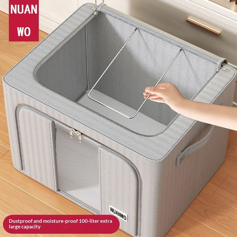 Boîte de rangement pliable en tissu Oxford pour organiser les vêtements à la maison