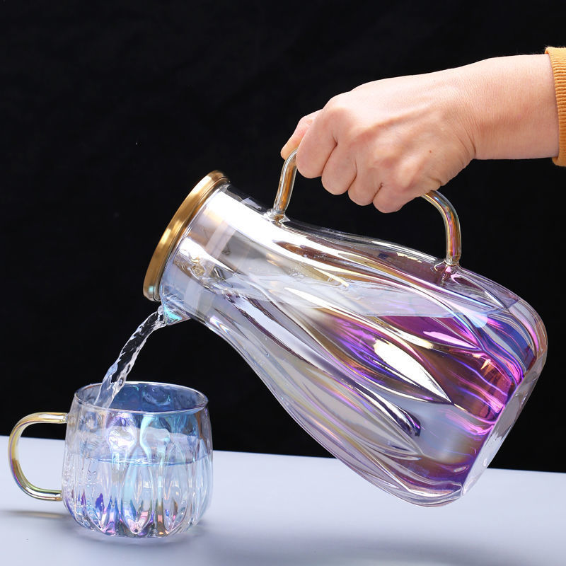 Ensemble de casseroles colorées transparentes résistantes aux hautes températures pour usage domestique
