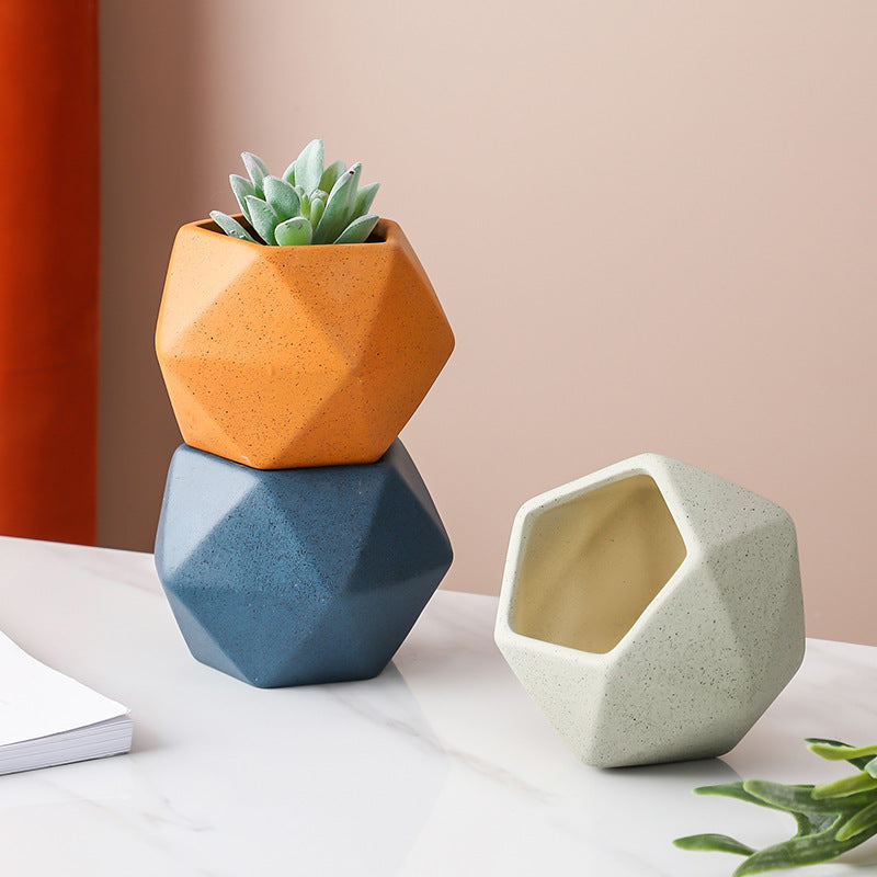 Pot de fleurs créatif en céramique avec motif de viande pour le jardinage à domicile