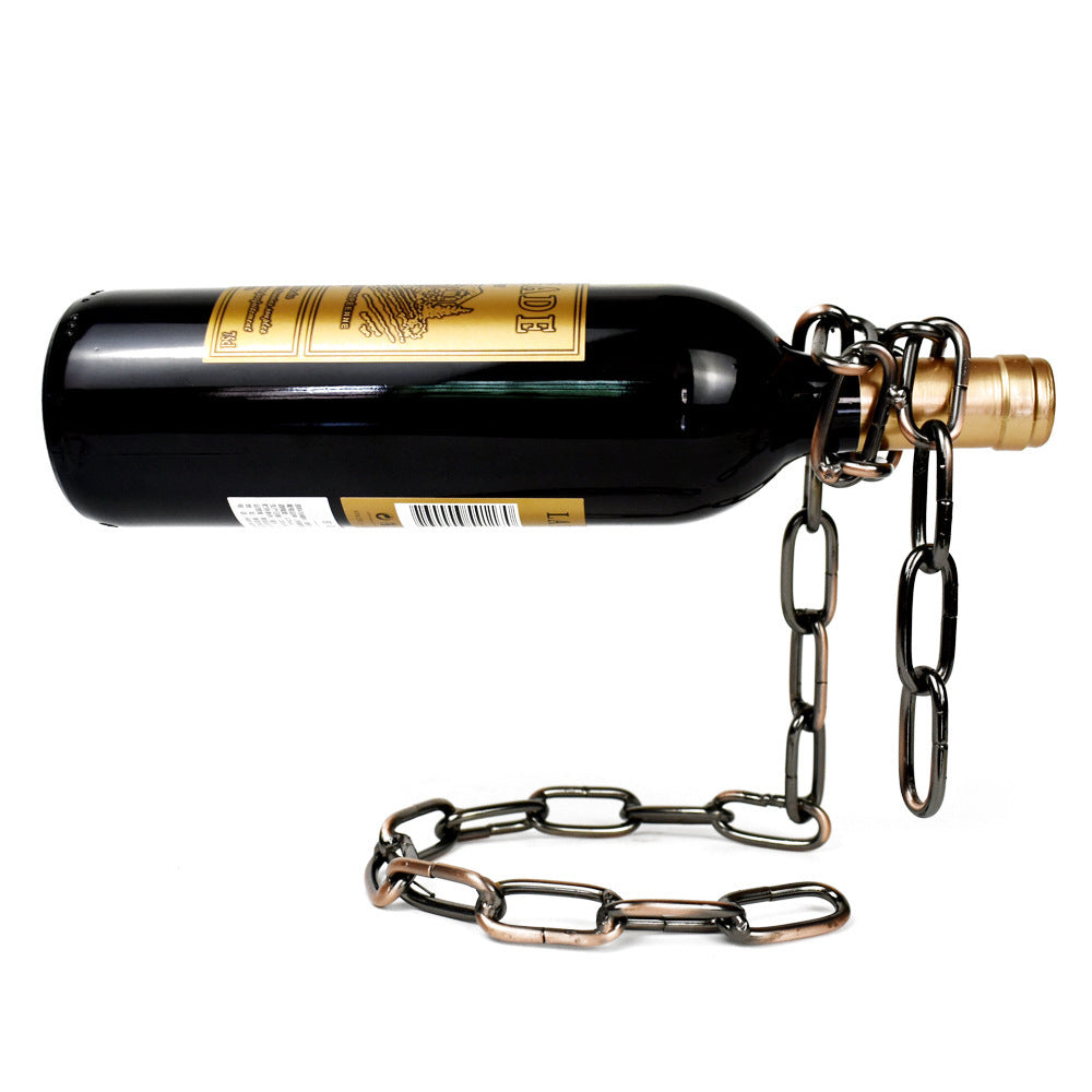 Support de chaîne en fer pour porte-bouteilles