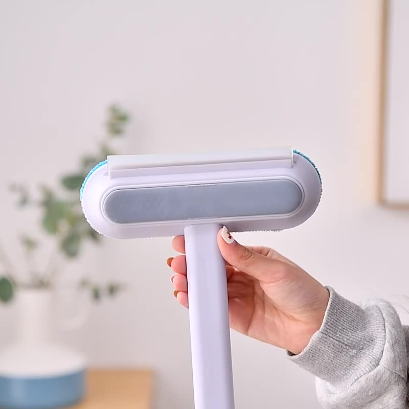 Brosse multifonctionnelle 4 en 1 pour l'épilation des poils d'animaux (chien, chat), outil de nettoyage des moustiquaires et accessoires.