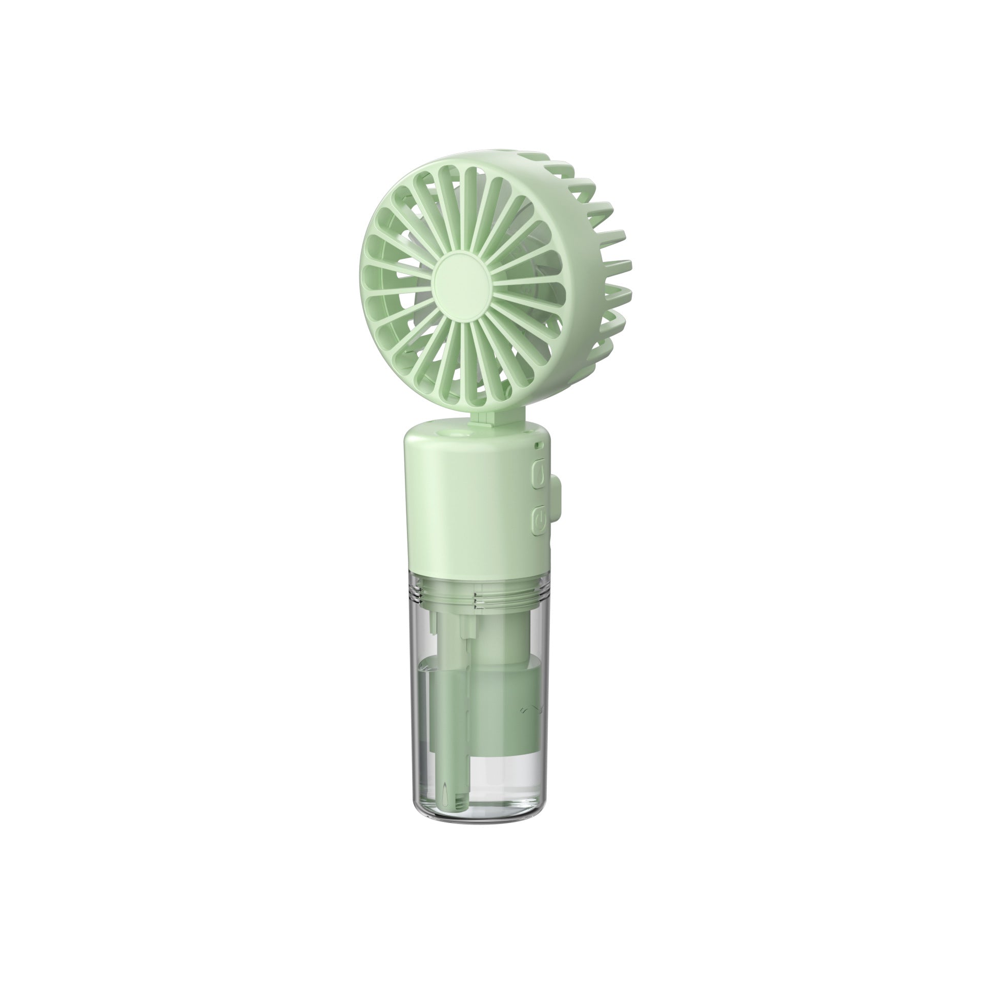 Ventilateur brumisateur portable à 4 vitesses, rechargeable par USB, idéal pour l'été et parfait pour l'extérieur.