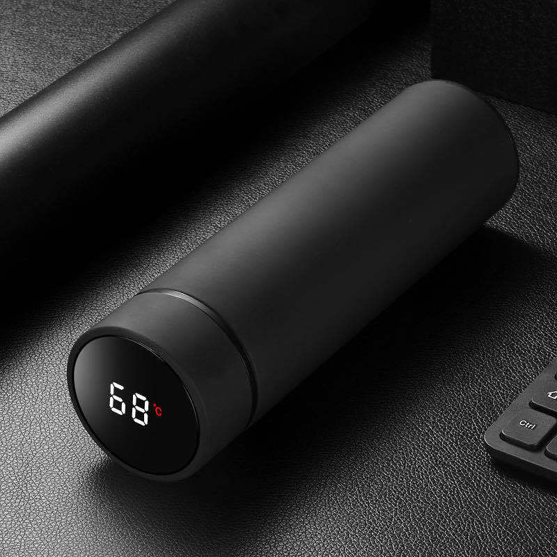 Bouteille d'eau isotherme en acier inoxydable de 450 ml à double paroi sous vide, idéale pour les voyages d'affaires, le sport et les activités de plein air.