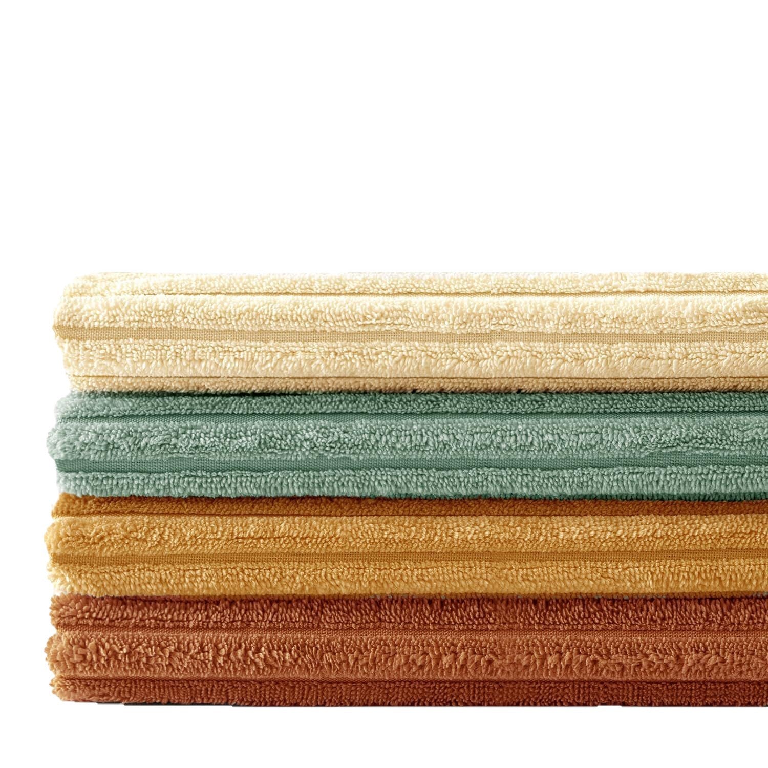 Housse de coussin décorative bohème dégradée en velours côtelé uni