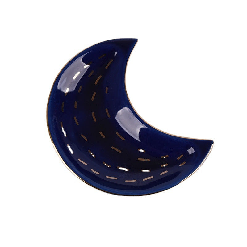 Porte-bijoux en céramique en forme de lune - Décoration intérieure