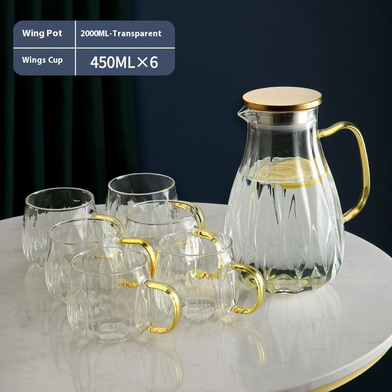 Ensemble de casseroles colorées transparentes résistantes aux hautes températures pour usage domestique