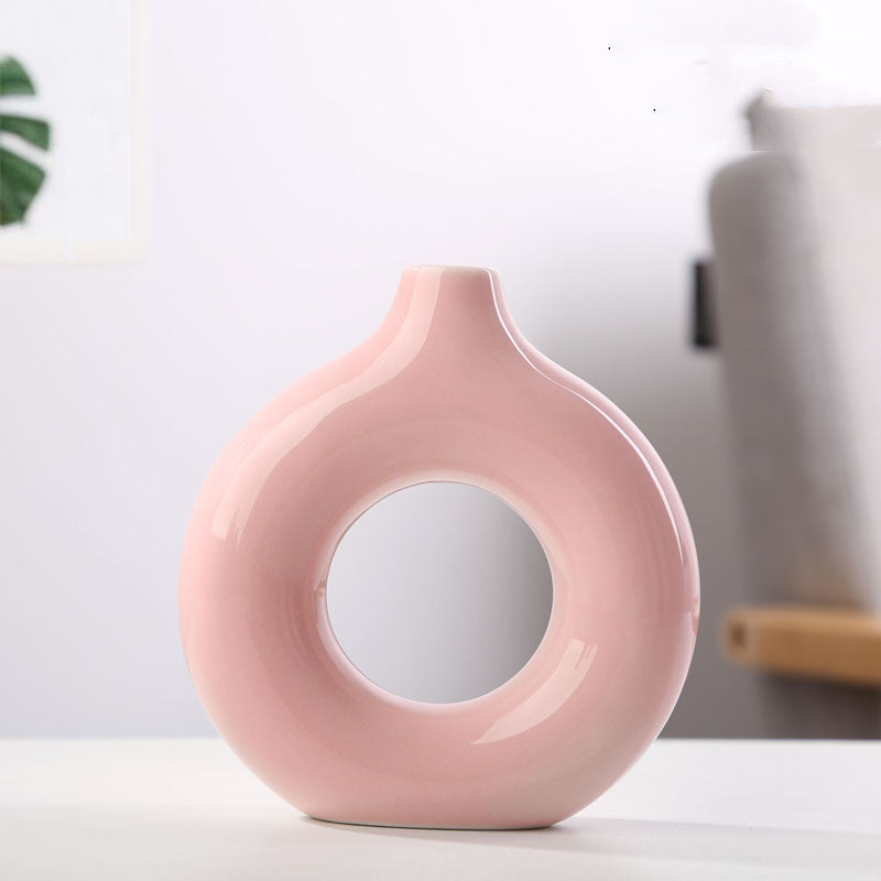 Nouveau vase à biscuits avec particules givrées, dispositif de composition florale
