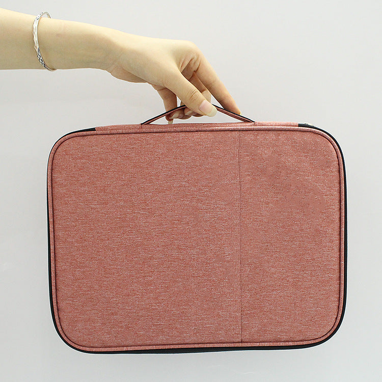 Pochette de rangement multifonctionnelle portable pour voyage, à plusieurs niveaux