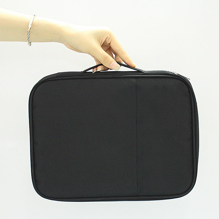 Pochette de rangement multifonctionnelle portable pour voyage, à plusieurs niveaux