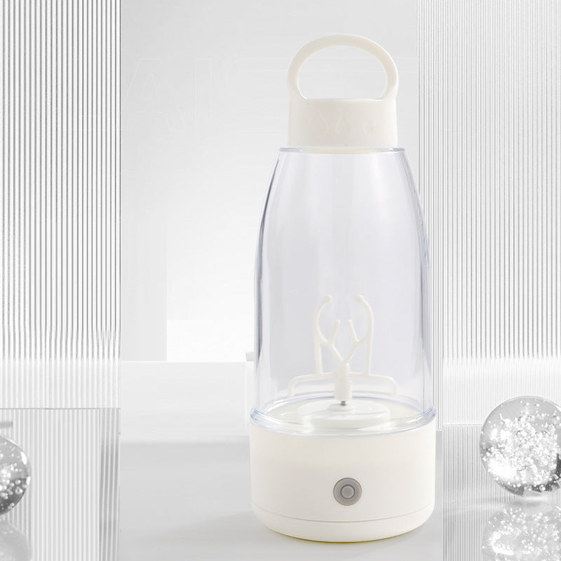 Bouteille shaker électrique automatique au design élégant pour smoothies, gourde de sport portable avec chargement USB, accessoire de cuisine