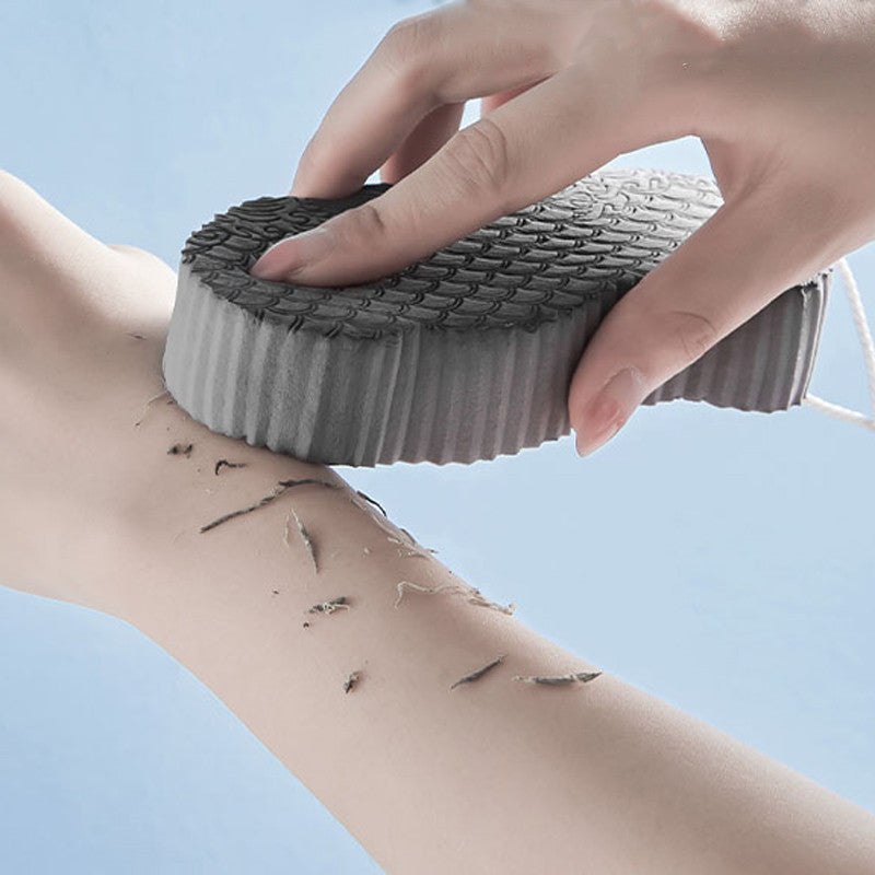 Éponge de massage 3D à motif écailles de poisson, boule de bain tridimensionnelle