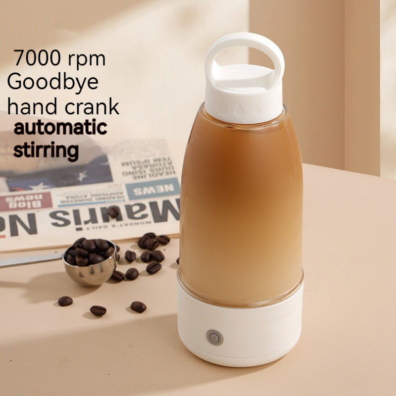 Bouteille shaker électrique automatique au design élégant pour smoothies, gourde de sport portable avec chargement USB, accessoire de cuisine