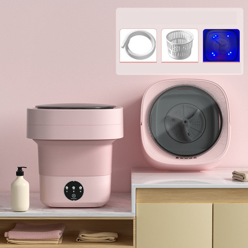 Mini machine à laver pliable et portable pour chaussettes, sous-vêtements et culottes. Grande capacité. 3 modèles avec essorage.
