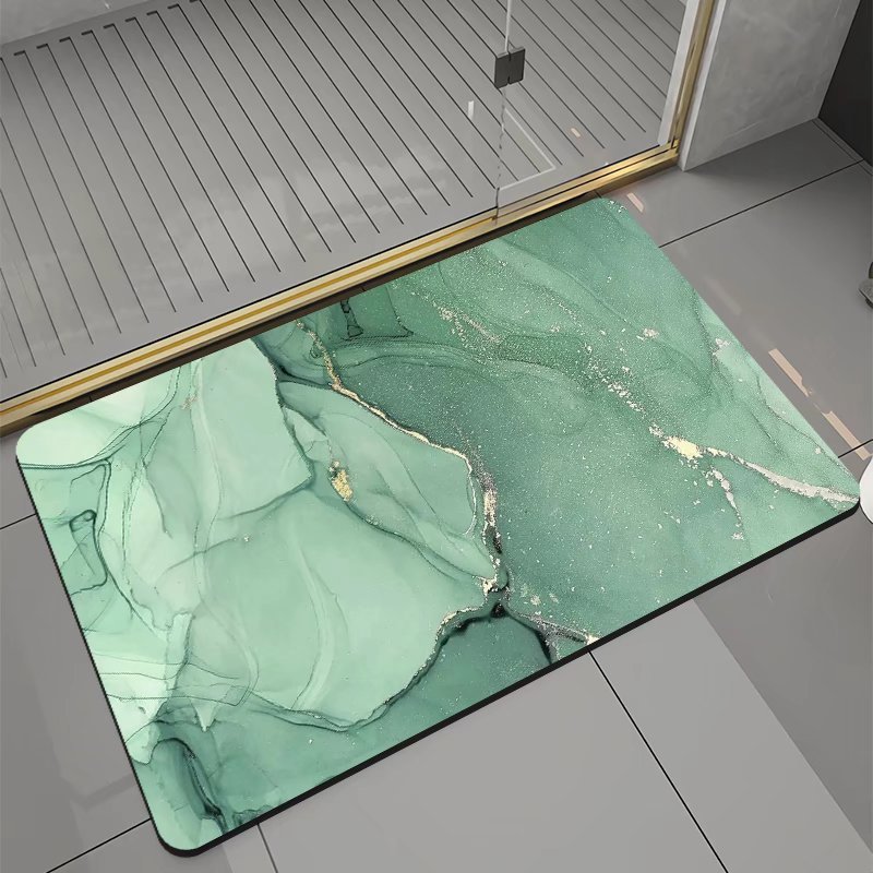 Coussin absorbant antidérapant en boue de diatomées pour salle de bain