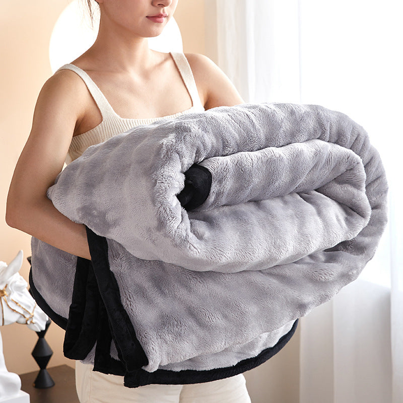 Couverture double face en peluche lapin, couverture pour la maison ou le bureau