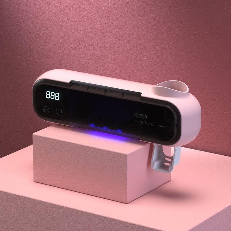 Stérilisateur UV pour dents de lait sans perçage, avec support de rangement et séchage électrique intégré.