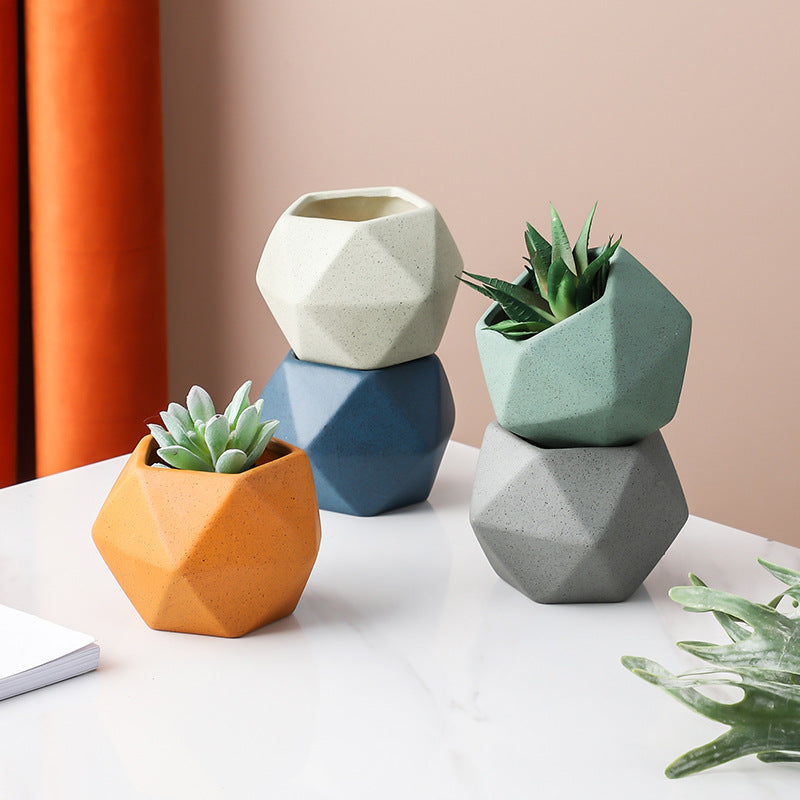 Pot de fleurs créatif en céramique avec motif de viande pour le jardinage à domicile