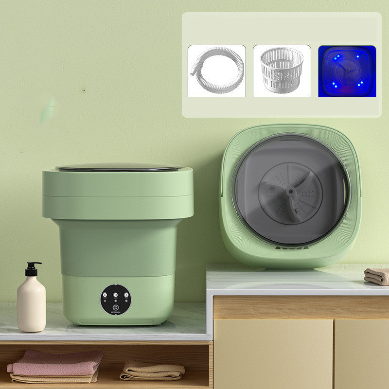 Mini machine à laver pliable et portable pour chaussettes, sous-vêtements et culottes. Grande capacité. 3 modèles avec essorage.