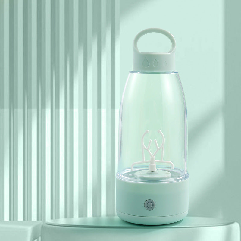 Bouteille shaker électrique automatique au design élégant pour smoothies, gourde de sport portable avec chargement USB, accessoire de cuisine