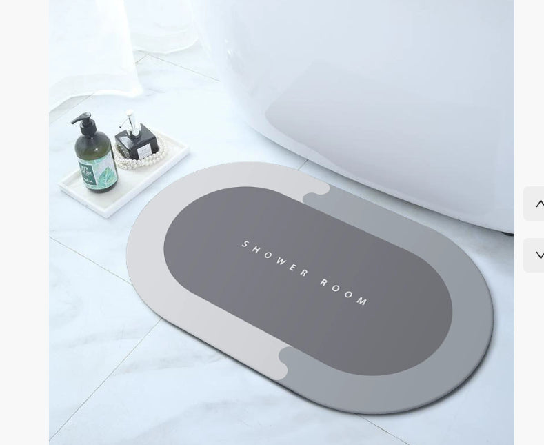 Coussin absorbant antidérapant en boue de diatomées pour salle de bain