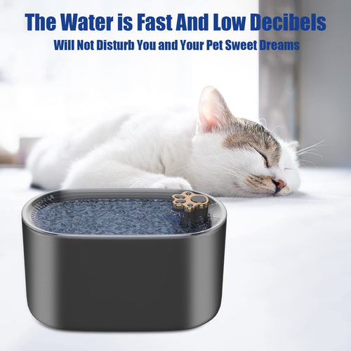 Fontaine à eau automatique 3L pour chats et chiens, avec filtre et lumière LED. Distributeur d'eau ultra-silencieux.