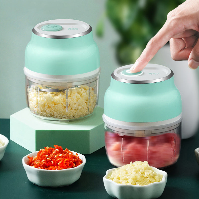 Mini hachoir à ail électrique portable, presse-purée, hachoir à légumes, fruits et viande.